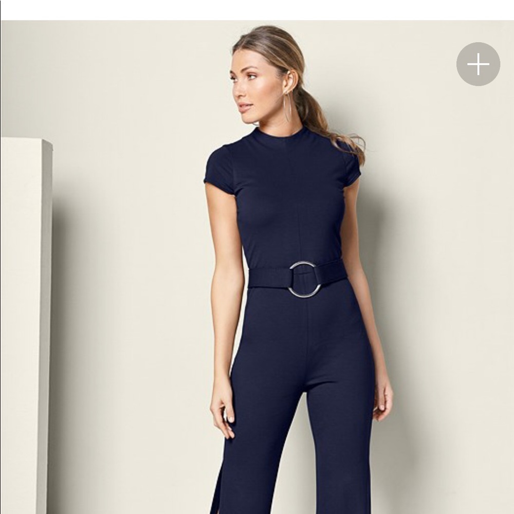 Venus chic belted jumpsuit